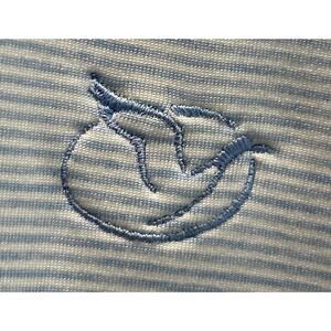 Men’s Johnnie-O Blue/White Striped Reynolds Lake Oconee Polo Shirt Size XL *D3